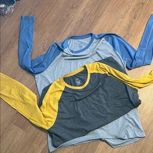 George Blue and Yellow Raglan Tees